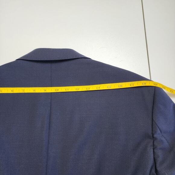 Brooks Brothers Mens Explorer Madison Fit Wool Blazer Suit Jacket Size 42R Blue - Picture 12 of 13